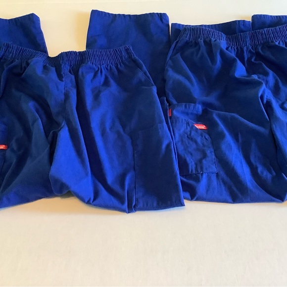 Dickies elastic waist scrubs pants color blue sz M - Picture 5 of 9